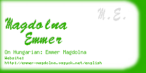 magdolna emmer business card